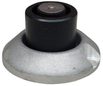 Cot cup with cot post tip inserted