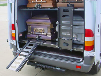 DD4000 Casket Hauler fully loaded with 4 caskets