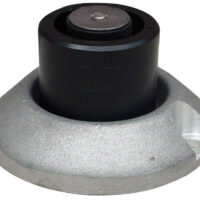 Cot cup with cot post tip inserted