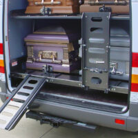 DD4000 Casket Hauler fully loaded with 4 caskets
