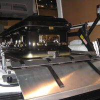 DD2000-XLC top deck lowered with casket loaded