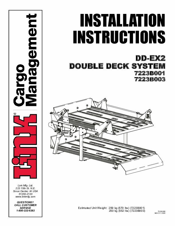 Double Deck - Mid-Sized Cargo Van document image - page 1